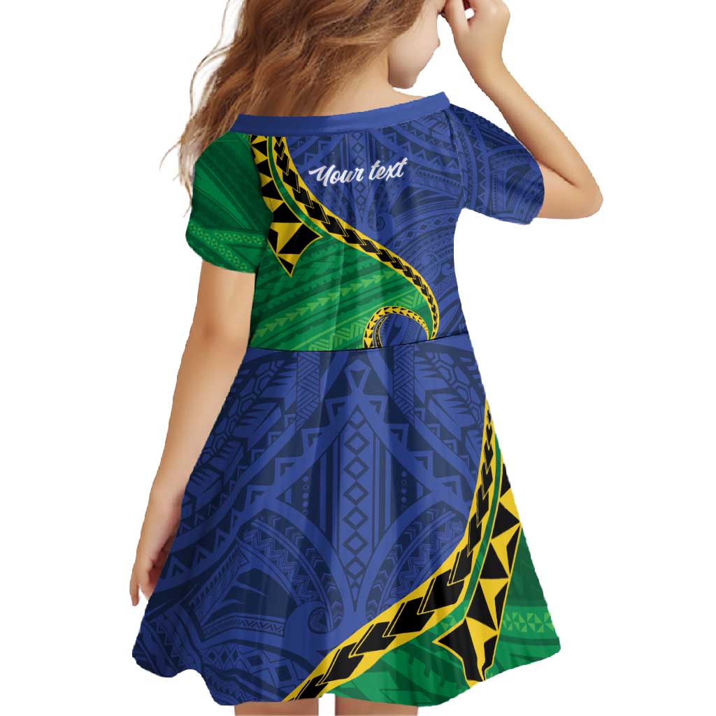 Solomon Islands Independence Day 1978 Personalised Family Matching Summer Maxi Dress and Hawaiian Shirt Polynesian Pattern with Flag Style LT9 - Polynesian Pride