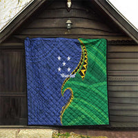 Solomon Islands Independence Day 1978 Personalised Quilt Polynesian Pattern with Flag Style LT9 - Polynesian Pride