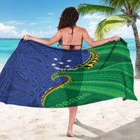 Solomon Islands Independence Day 1978 Personalised Sarong Polynesian Pattern with Flag Style LT9 - Polynesian Pride