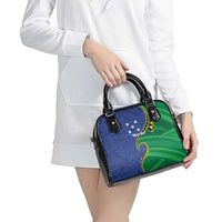 Solomon Islands Independence Day 1978 Personalised Shoulder Handbag Polynesian Pattern with Flag Style LT9 - Polynesian Pride