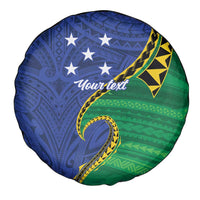 Solomon Islands Independence Day 1978 Personalised Spare Tire Cover Polynesian Pattern with Flag Style LT9 - Polynesian Pride