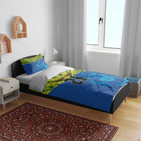 Solomon Islands Rugby Custom Bedding Set Simple Coat of arm Polynesian Pattern LT9 - Polynesian Pride