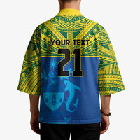 Solomon Islands Rugby Custom Kimono Simple Coat of arm Polynesian Pattern LT9 - Polynesian Pride