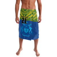 Solomon Islands Rugby Custom Lavalava Simple Coat of arm Polynesian Pattern