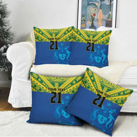 Solomon Islands Rugby Custom Pillow Cover Simple Coat of arm Polynesian Pattern LT9 - Polynesian Pride
