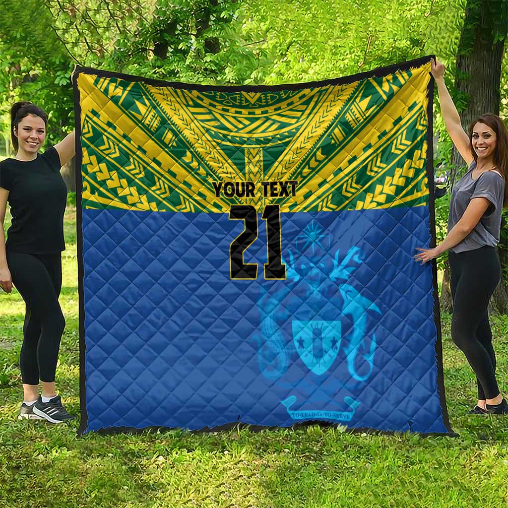 Solomon Islands Rugby Custom Quilt Simple Coat of arm Polynesian Pattern LT9 - Polynesian Pride