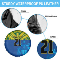 Solomon Islands Rugby Custom Spare Tire Cover Simple Coat of arm Polynesian Pattern LT9 - Polynesian Pride