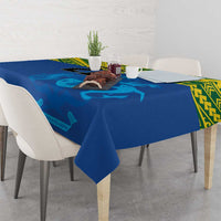 Solomon Islands Rugby Custom Tablecloth Simple Coat of arm Polynesian Pattern LT9 - Polynesian Pride