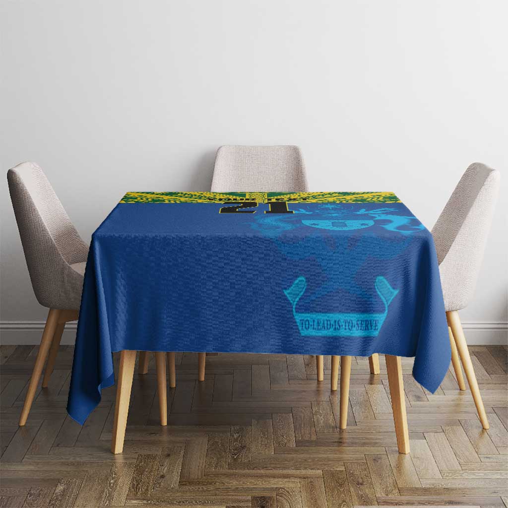 Solomon Islands Rugby Custom Tablecloth Simple Coat of arm Polynesian Pattern LT9 - Polynesian Pride