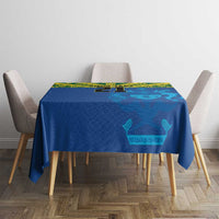 Solomon Islands Rugby Custom Tablecloth Simple Coat of arm Polynesian Pattern LT9 - Polynesian Pride