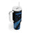 Matariki New Zealand Tumbler With Handle Maori Manaia with Paua Shell - Blue