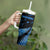 Matariki New Zealand Tumbler With Handle Maori Manaia with Paua Shell - Blue