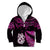 Custom New Zealand Kid Hoodie Matariki NZ Manaia with Paua Shell - Pink LT9 - Polynesian Pride