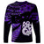 Custom New Zealand Long Sleeve Shirt Matariki NZ Manaia with Paua Shell - Purple LT9 - Polynesian Pride