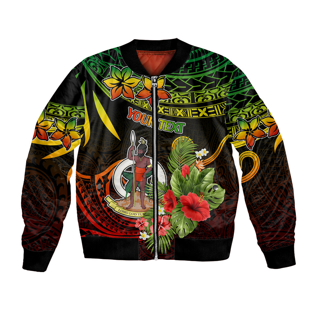 Custom Vanuatu Islands Bomber Jacket Proud To Be A Ni-Van LT9 Unisex Reggae - Polynesian Pride