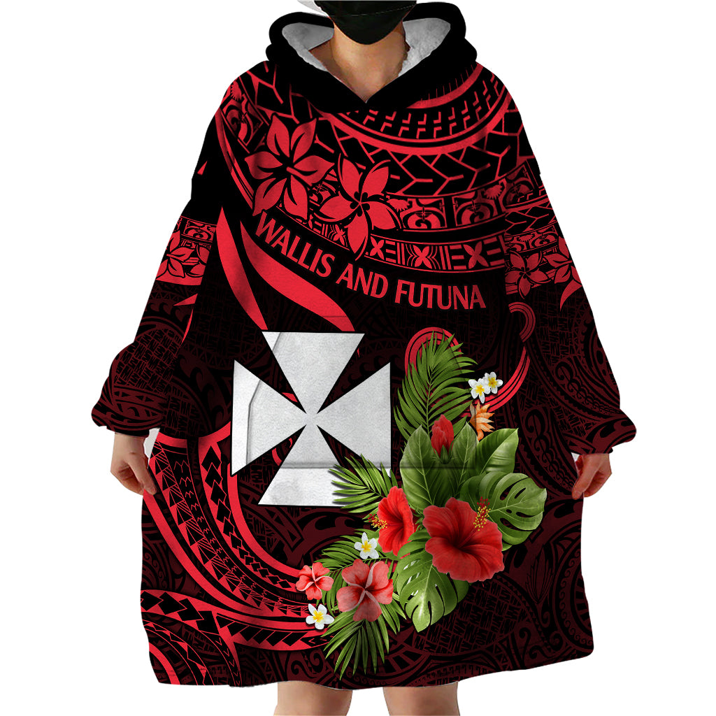 Wallis and Futuna Wearable Blanket Hoodie Happy Territory Day LT9 - Polynesian Pride