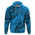 Fiji Rugby Hoodie Kaiviti Fijian Tribal World Cup Blue No1 LT9 Pullover Hoodie Blue - Polynesian Pride