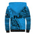 Fiji Rugby Sherpa Hoodie Kaiviti Fijian Tribal World Cup Blue No1 LT9 - Polynesian Pride