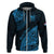 Fiji Rugby Hoodie Kaiviti Fijian Tribal World Cup Blue No2 LT9 Zip Hoodie Blue - Polynesian Pride