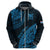 Custom Fiji Rugby Hoodie Kaiviti Fijian Tribal World Cup Blue No2 LT9 - Polynesian Pride