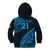 Custom Fiji Rugby Kid Hoodie Kaiviti Fijian Tribal World Cup Blue No2 LT9 - Polynesian Pride