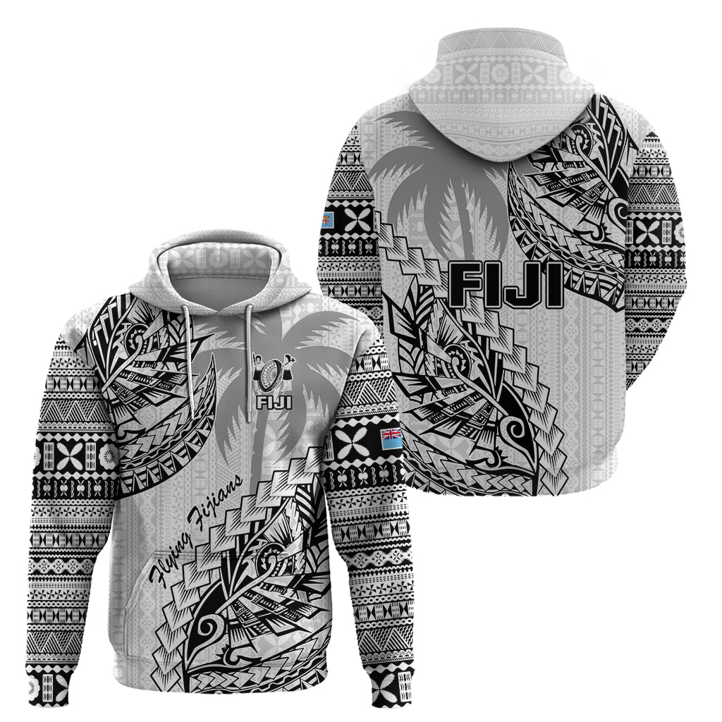 Fiji Rugby Hoodie Kaiviti Fijian Tribal World Cup White LT9 - Polynesian Pride