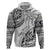 Fiji Rugby Hoodie Kaiviti Fijian Tribal World Cup White LT9 Zip Hoodie White - Polynesian Pride