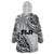 Fiji Rugby Wearable Blanket Hoodie Kaiviti Fijian Tribal World Cup White LT9 - Polynesian Pride