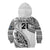 Custom Fiji Rugby Kid Hoodie Kaiviti Fijian Tribal World Cup White LT9 - Polynesian Pride