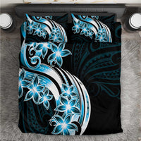 Plumeria Tribal Tattoo Bedding Set Blue Polynesian Pattern LT9 Blue - Polynesian Pride
