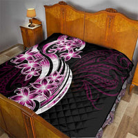 Plumeria Tribal Tattoo Quilt Pink Polynesian Pattern LT9 - Polynesian Pride