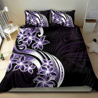 Plumeria Tribal Tattoo Bedding Set Purple Polynesian Pattern LT9 - Polynesian Pride