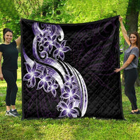Plumeria Tribal Tattoo Quilt Purple Polynesian Pattern LT9 - Polynesian Pride