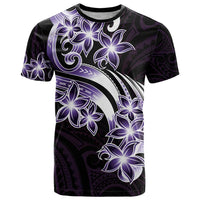 Plumeria Tribal Tattoo T Shirt Purple Polynesian Pattern LT9 Purple - Polynesian Pride