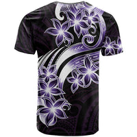 Plumeria Tribal Tattoo T Shirt Purple Polynesian Pattern LT9 - Polynesian Pride