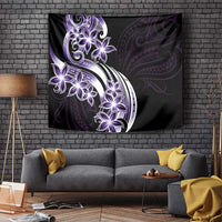 Plumeria Tribal Tattoo Tapestry Purple Polynesian Pattern LT9 - Polynesian Pride