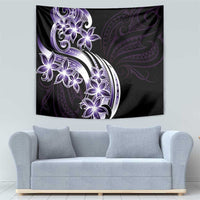Plumeria Tribal Tattoo Tapestry Purple Polynesian Pattern LT9 - Polynesian Pride