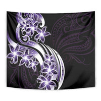 Plumeria Tribal Tattoo Tapestry Purple Polynesian Pattern LT9 - Polynesian Pride