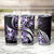 Plumeria Tribal Tattoo Tumbler Cup Purple Polynesian Pattern