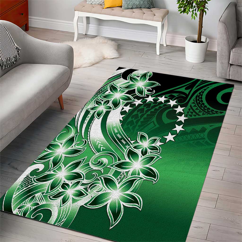 Cook Islands Tattoo Area Rug Plumeria Polynesian Pattern LT9 - Polynesian Pride