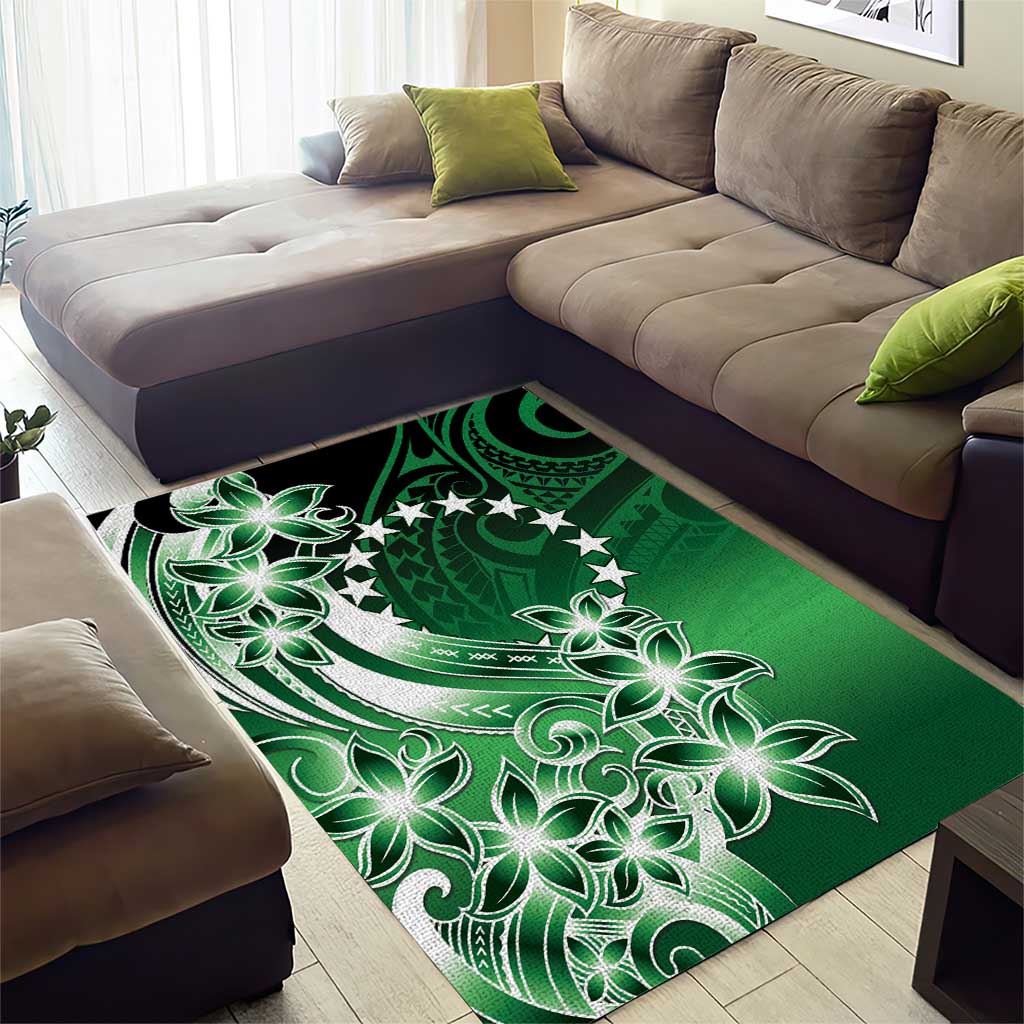 Cook Islands Tattoo Area Rug Plumeria Polynesian Pattern LT9 - Polynesian Pride