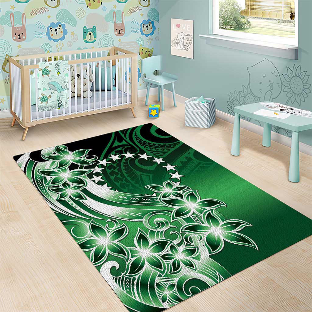 Cook Islands Tattoo Area Rug Plumeria Polynesian Pattern LT9 - Polynesian Pride