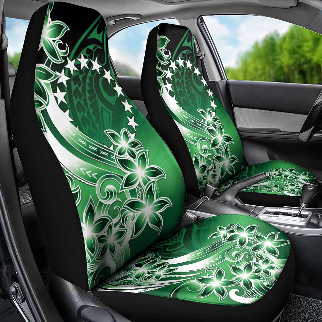 Cook Islands Tattoo Car Seat Cover Plumeria Polynesian Pattern LT9 - Polynesian Pride