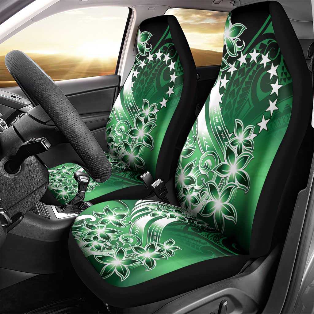 Cook Islands Tattoo Car Seat Cover Plumeria Polynesian Pattern LT9 - Polynesian Pride