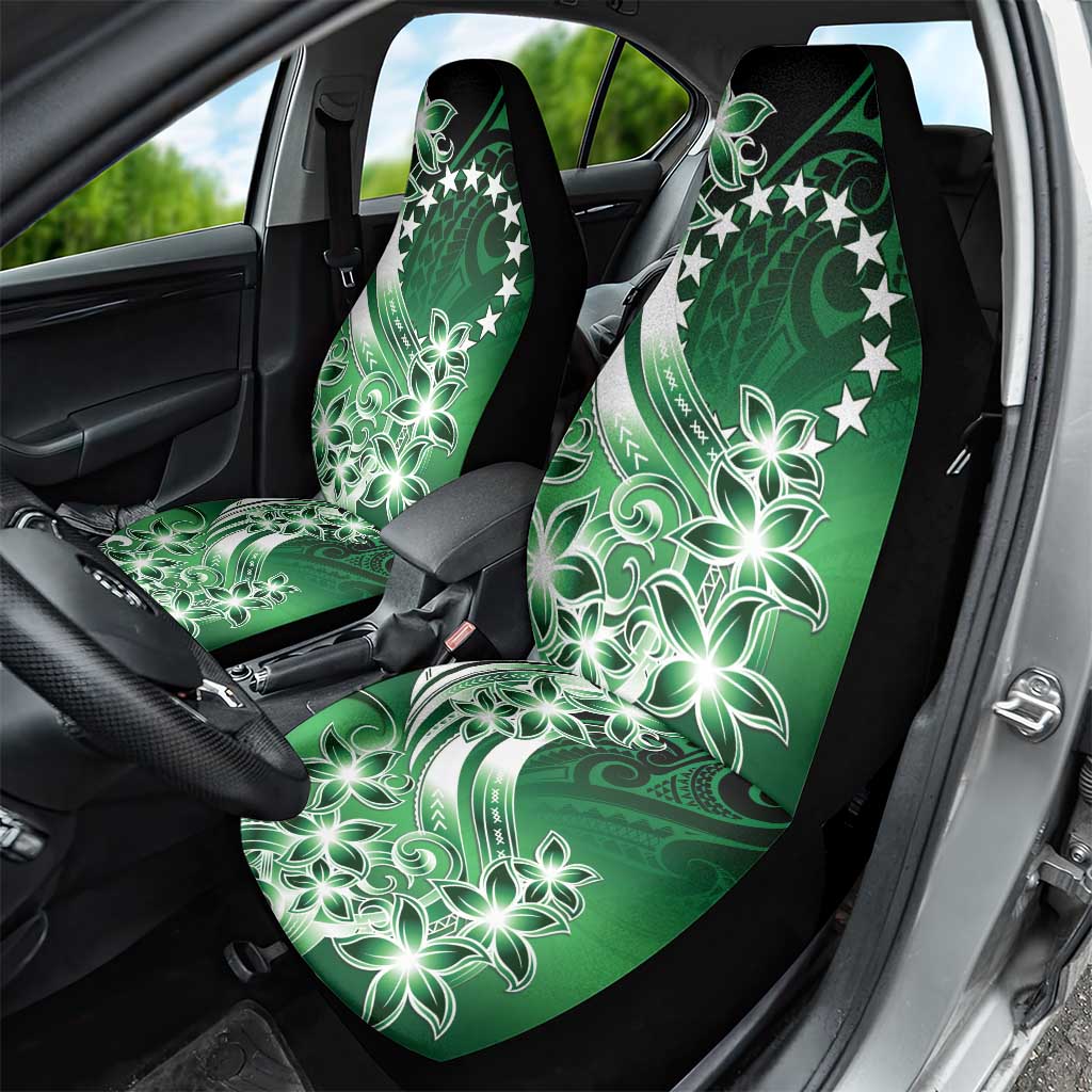 Cook Islands Tattoo Car Seat Cover Plumeria Polynesian Pattern LT9 - Polynesian Pride