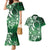 Cook Islands Tattoo Couples Matching Mermaid Dress and Hawaiian Shirt Plumeria Polynesian Pattern