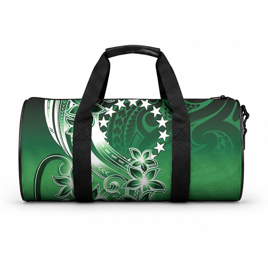 Cook Islands Tattoo Duffle Bag Plumeria Polynesian Pattern LT9 One size Green - Polynesian Pride