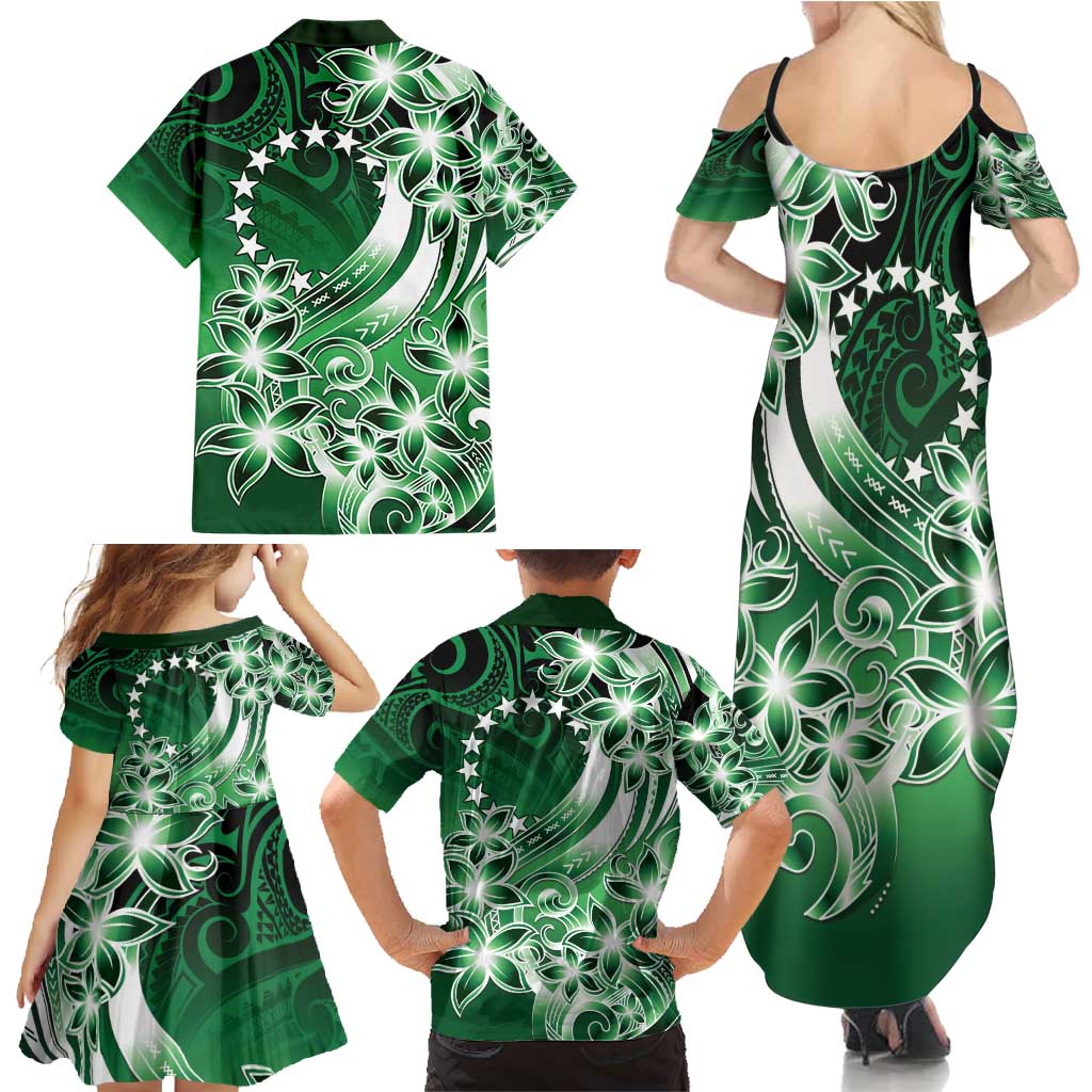 Cook Islands Tattoo Family Matching Summer Maxi Dress and Hawaiian Shirt Plumeria Polynesian Pattern LT9 - Polynesian Pride