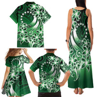 Cook Islands Tattoo Family Matching Tank Maxi Dress and Hawaiian Shirt Plumeria Polynesian Pattern LT9 - Polynesian Pride