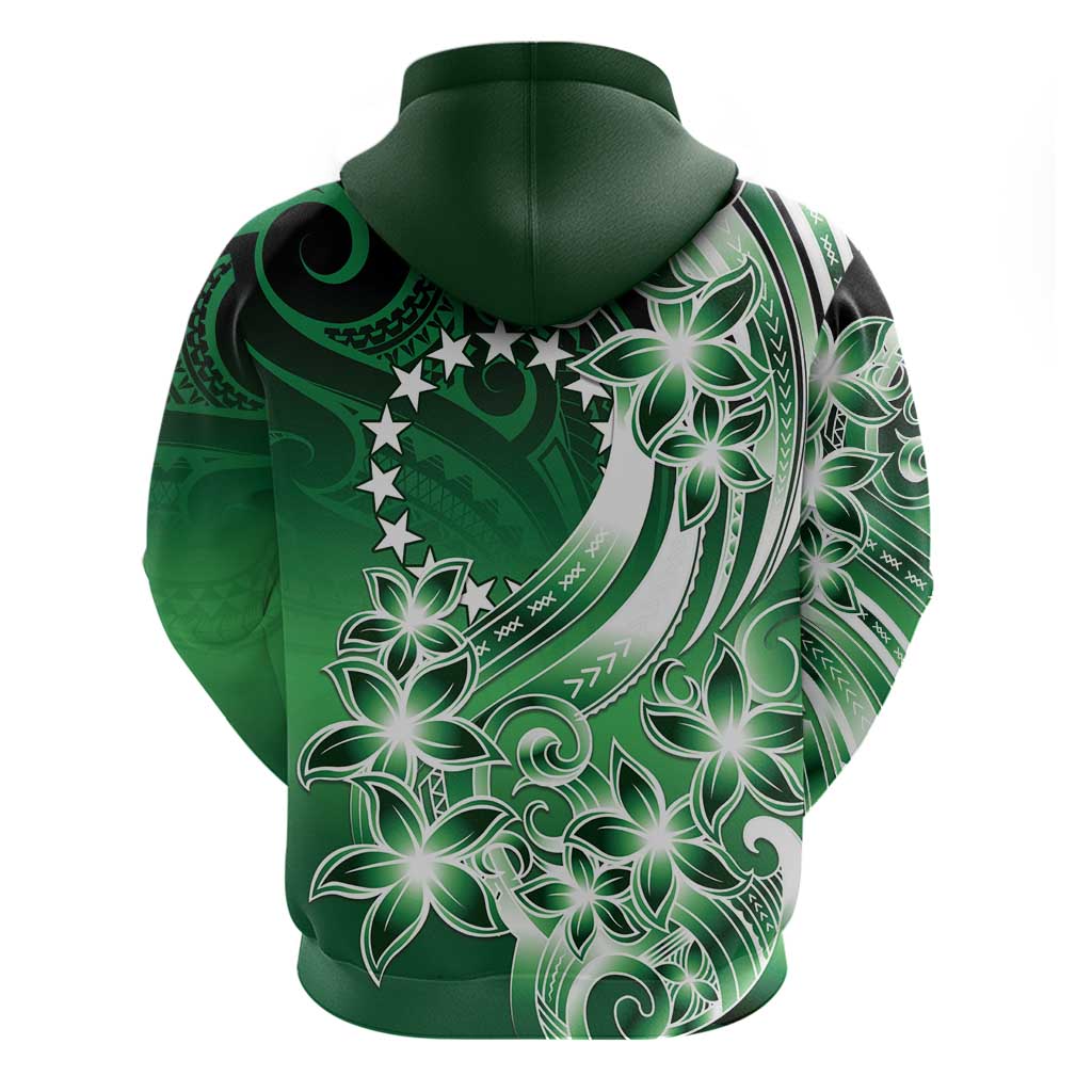 Cook Islands Tattoo Hoodie Plumeria Polynesian Pattern